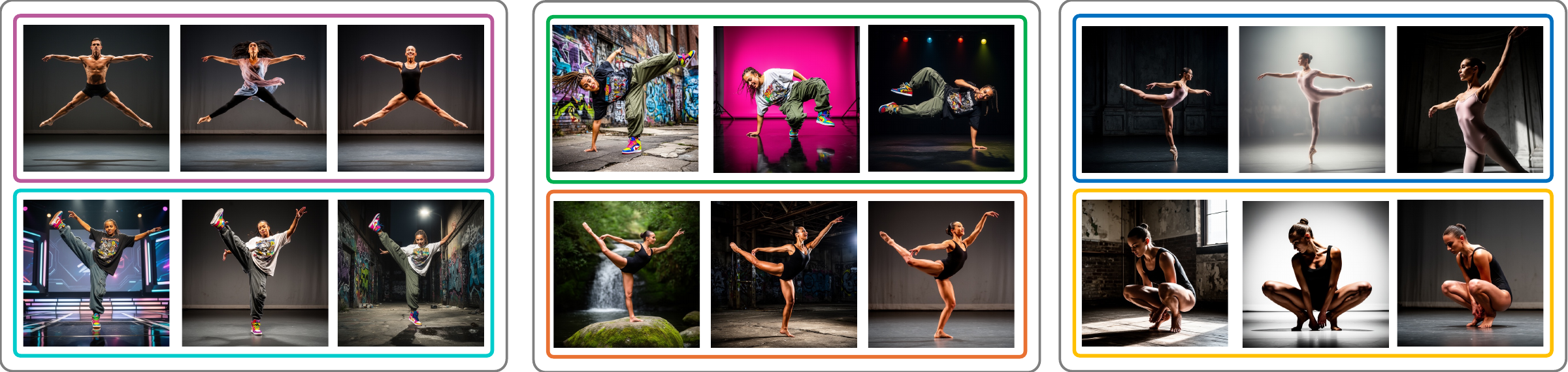 Semantic Browsing FLUX.2 result gallery for the prompt: A dancer performing a dance.